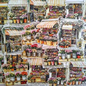 Transparent Flower Shop Stickers