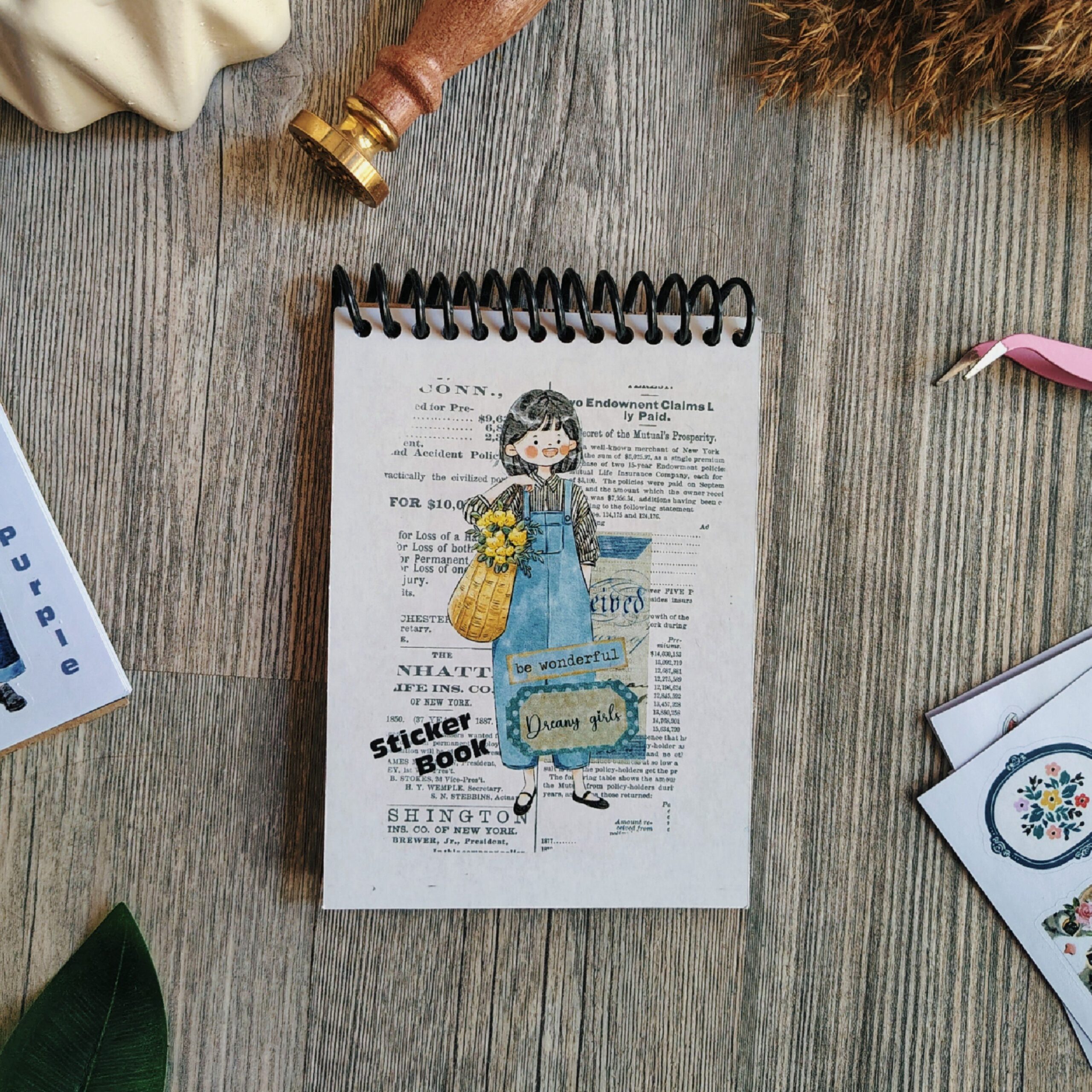Dreamy girls sticker book