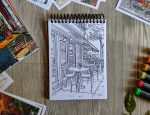 small neighborhood cafe (coloring book) - Image 4