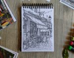 small neighborhood cafe (coloring book) - Image 3