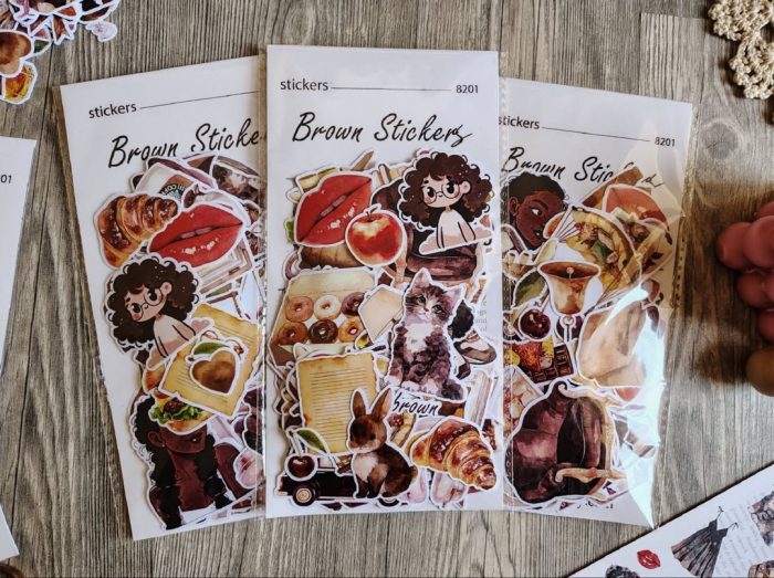 brown vibes stickers - Image 4