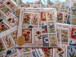 floral postage stamps - Image 6