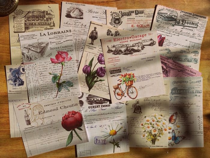 134595-1-1 Vintage floral invoices - Image 5