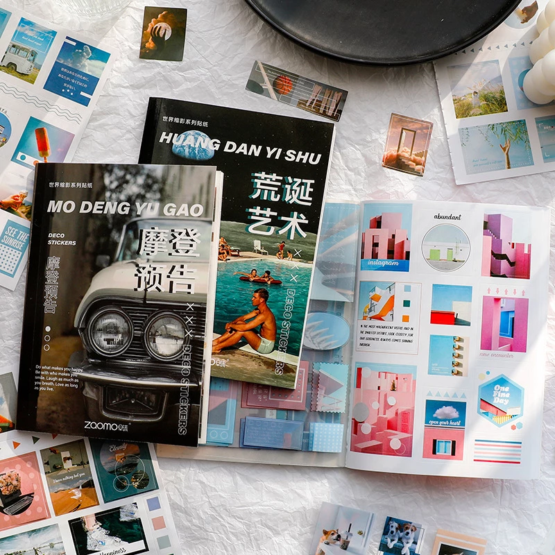 Travel Shaped Stickers for Scrapbook