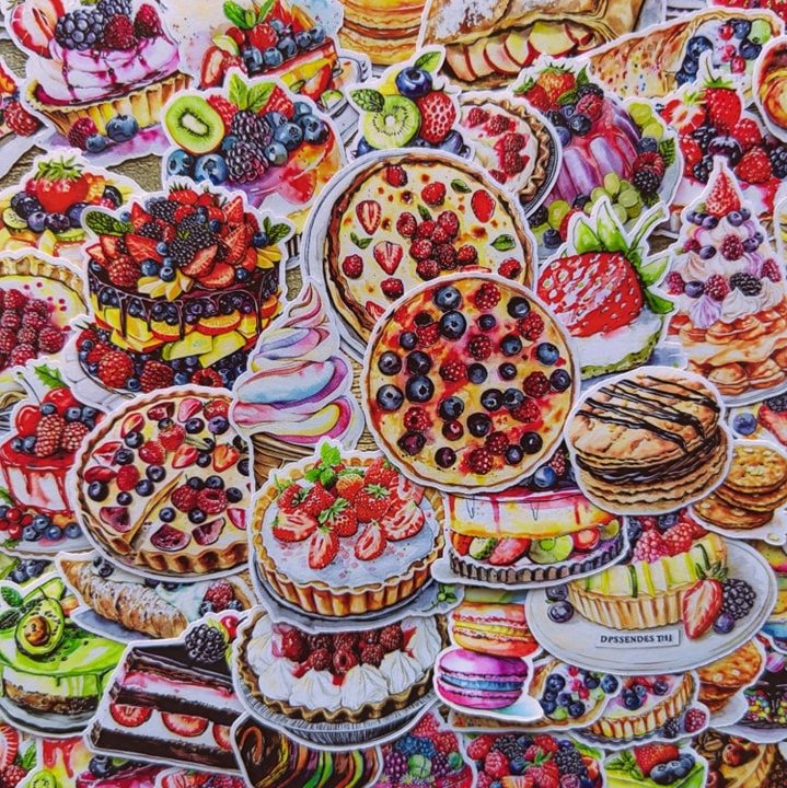 Dessert stickers