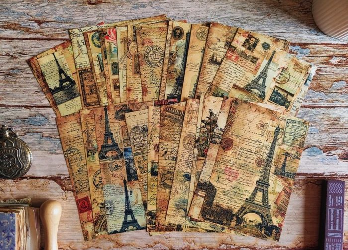 Eiffel tower collage paper - Image 5