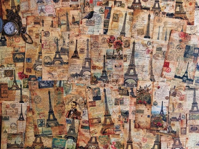 Eiffel tower collage paper - Image 6