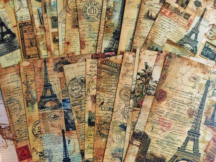 Eiffel tower collage paper - Image 3