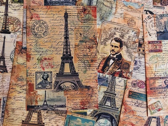 Eiffel tower collage paper - Image 10