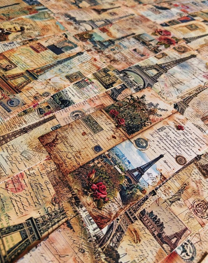 Eiffel tower collage paper - Image 9