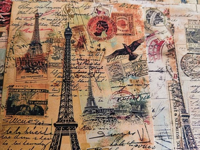 Eiffel tower collage paper - Image 2