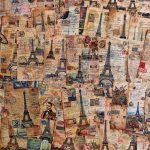 Eiffel tower collage paper