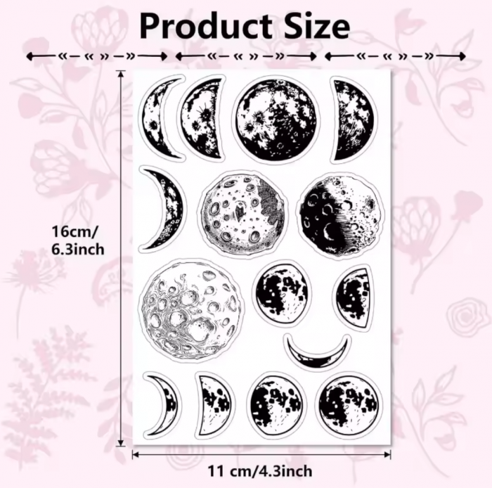 Moon clear stamp - Image 5