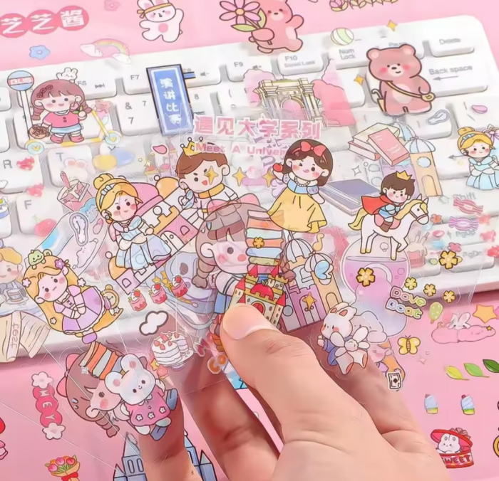 clear tinny stickers sheets - Image 2