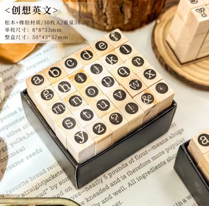 Small Alphabet stamp box - Image 7