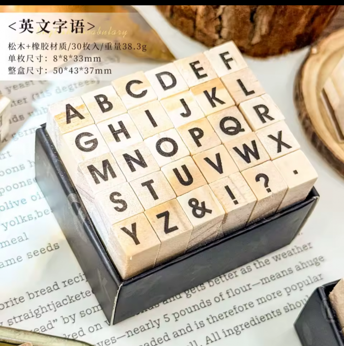 Small Alphabet stamp box - Image 4