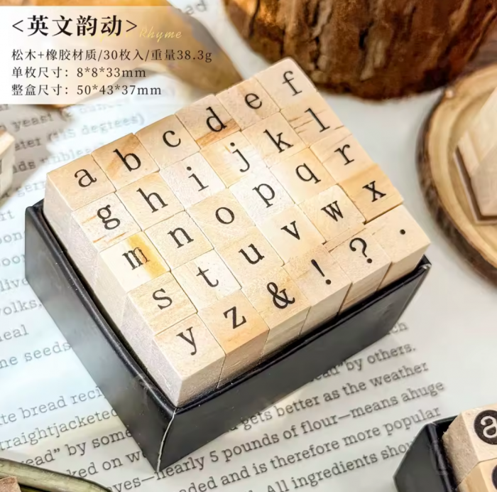 Small Alphabet stamp box - Image 10