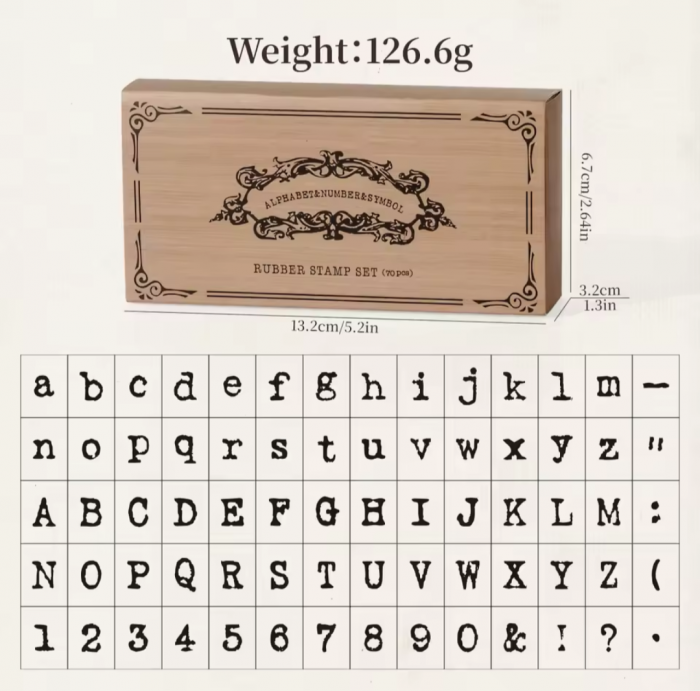 Alphabet box ''typewriter font'' - Image 2