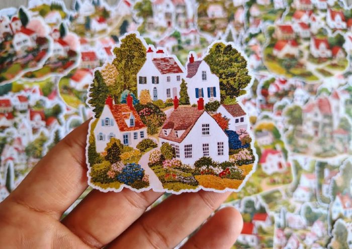 Beautiful village stickers - Image 5