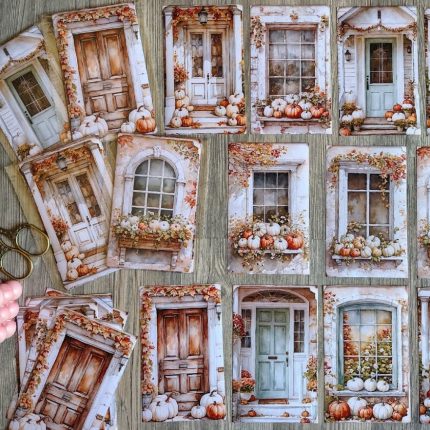 Autumn doors & window stickers