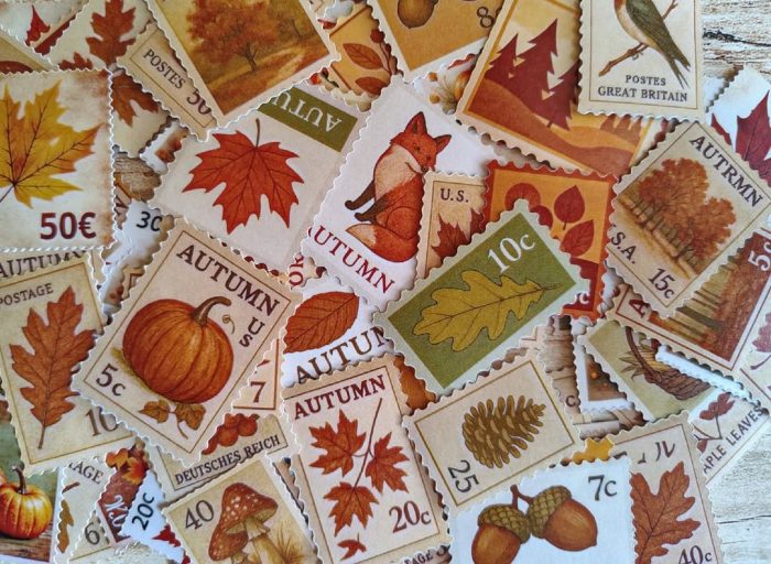 Autumn postage stamps - Image 6