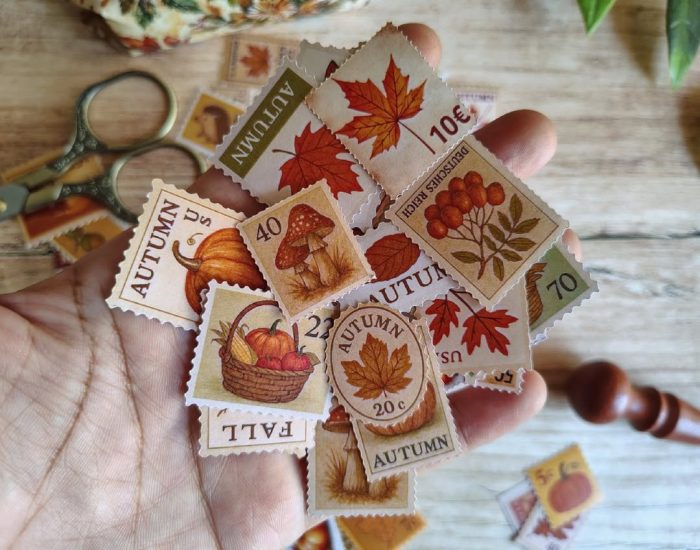 Autumn postage stamps - Image 5