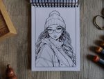 Cute girl universe coloring book - Image 8