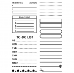 planning clear stamp