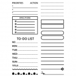 planning clear stamp