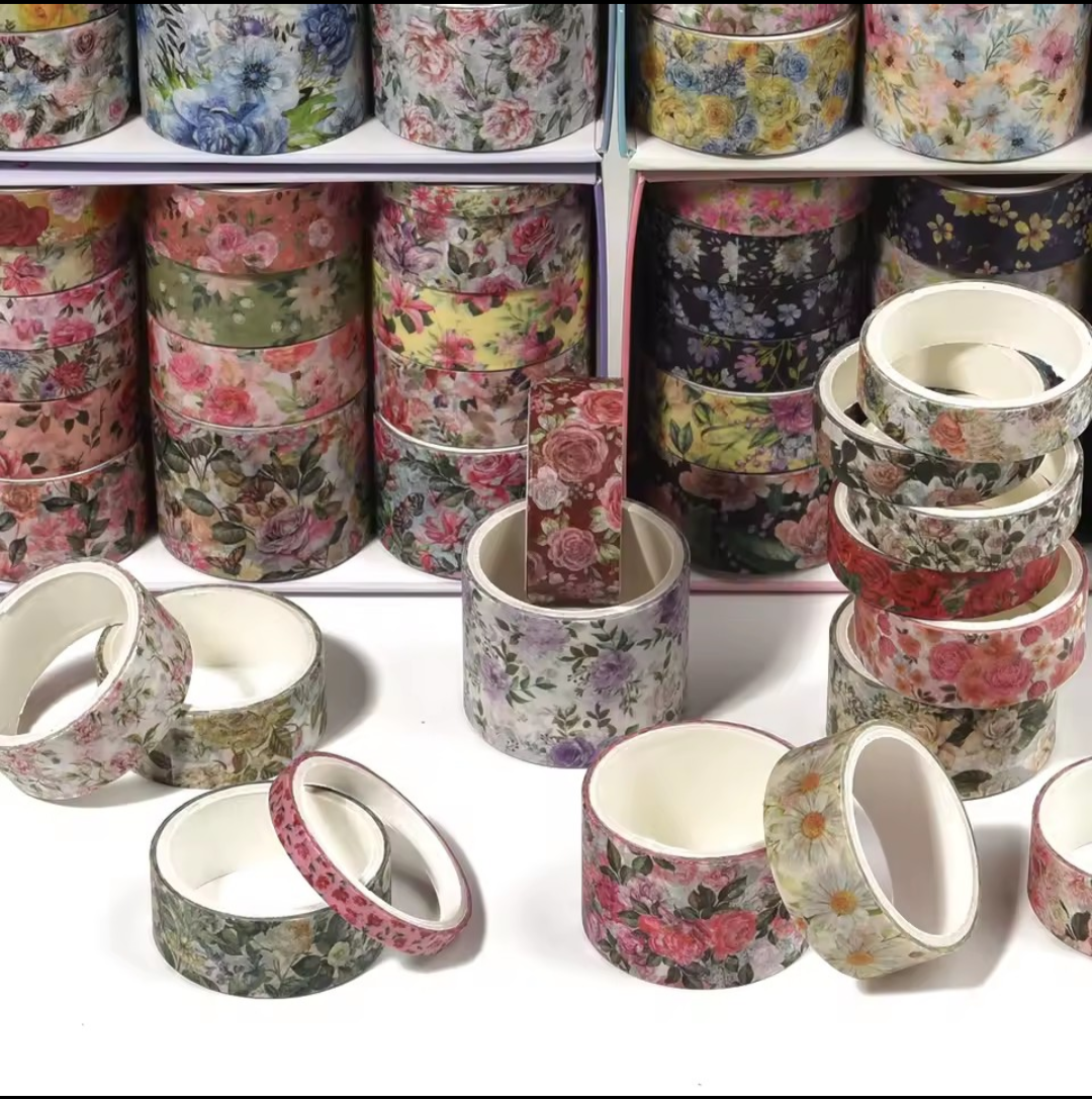 2025/11/1000064287.png Floral washi tapes - Image 1