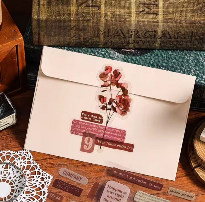 vintage phrases stickers - Image 3