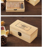 Alphabet stamp box (wood) - Image 3