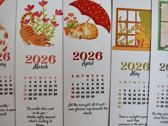 2026 Bookmark calendar - Image 2