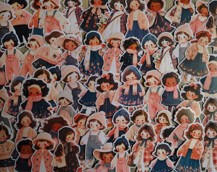 Winter little girls - Image 2