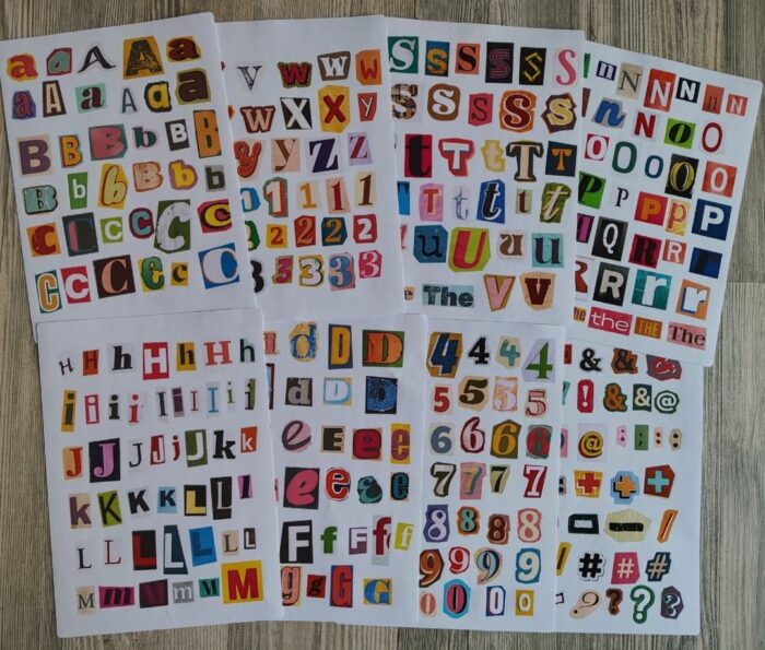 Ransom alphabet letters & numbers - Image 7