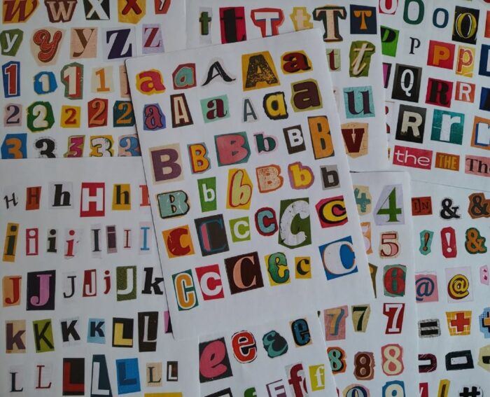 Ransom alphabet letters & numbers - Image 6