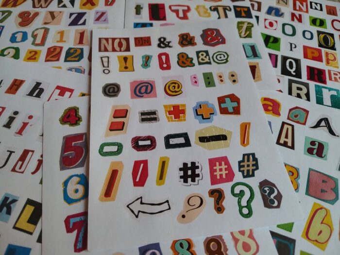 Ransom alphabet letters & numbers - Image 4