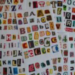 Ransom alphabet letters & numbers