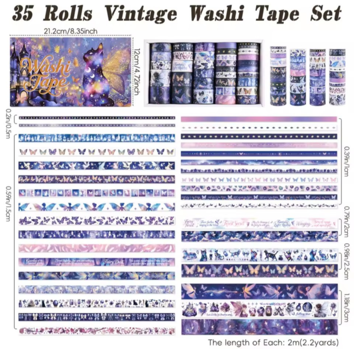 purple magical washi tapes - Image 4