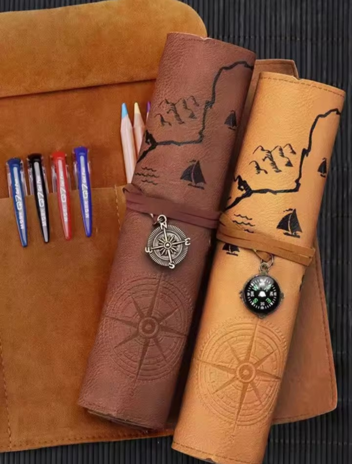 vintage roll pencil bag - Image 3