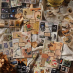 vintage clear sticker book