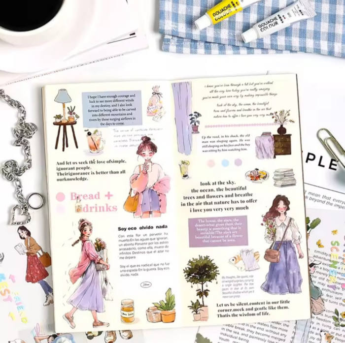 Girly sticker book (clear) - Image 7