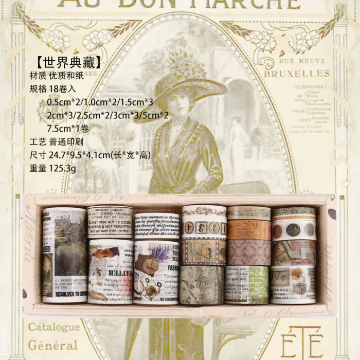 Vintage washi tape box - Image 2