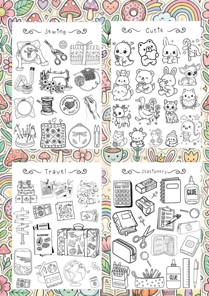 Sticker Coloring Book  “Make Your Own Stickers” - Image 11