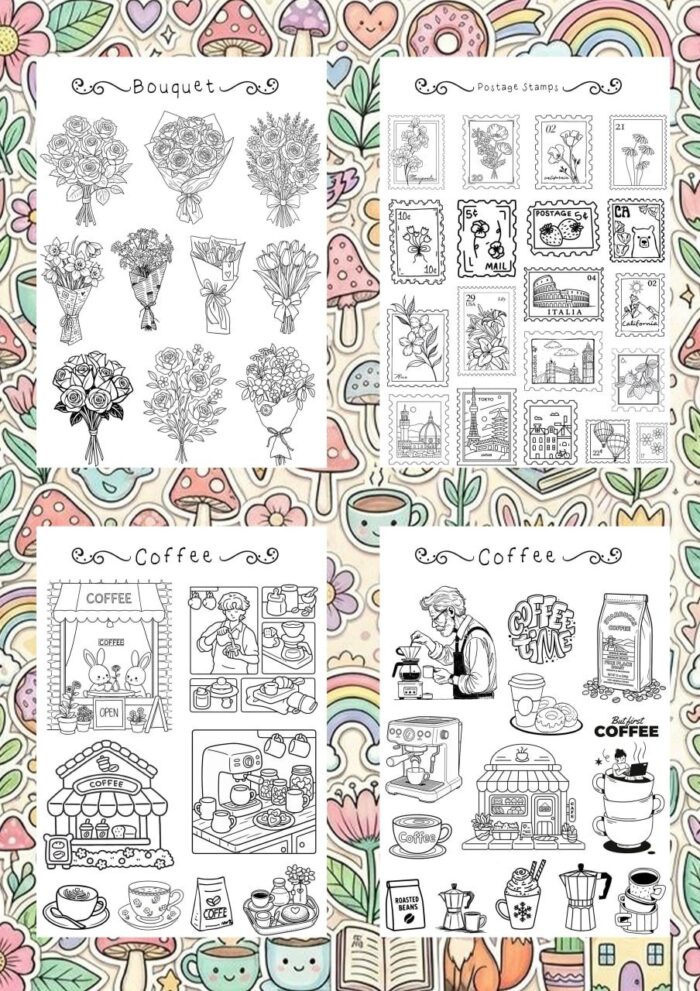 Sticker Coloring Book  “Make Your Own Stickers” - Image 9
