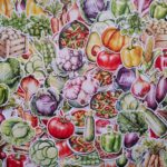 Vegetables stickers