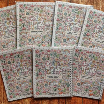 Sticker Coloring Book  “Make Your Own Stickers”