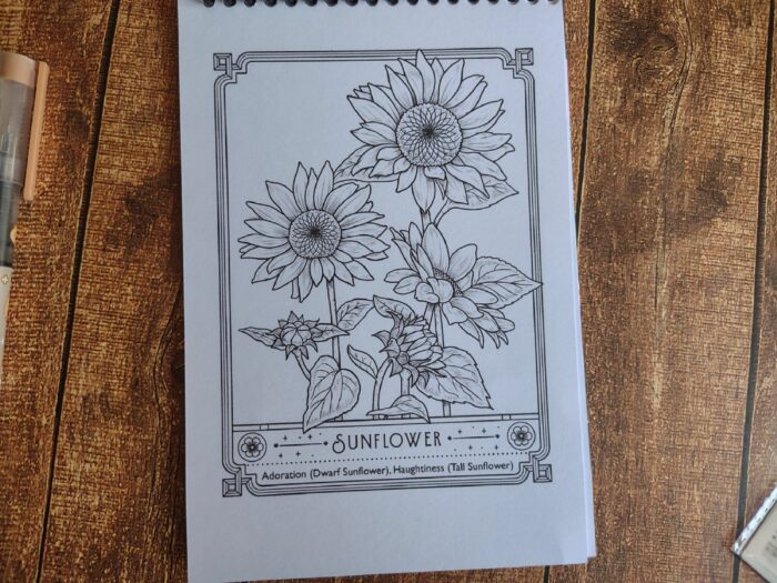 The language of flowers coloring book - Image 10