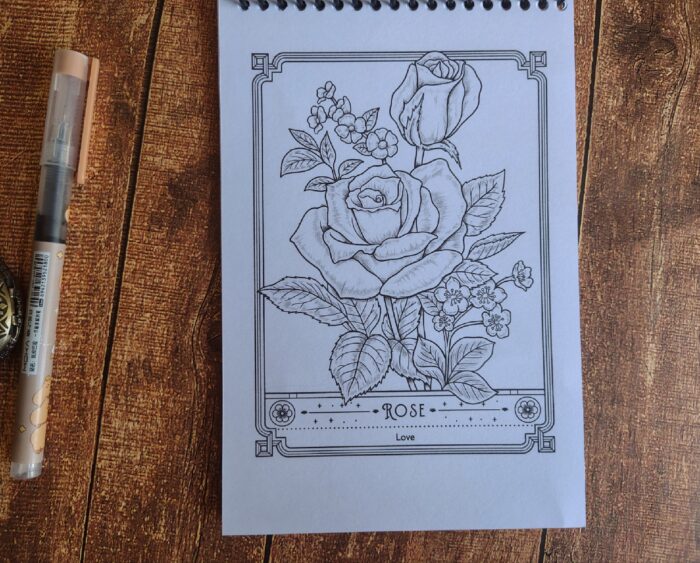 The language of flowers coloring book - Image 11