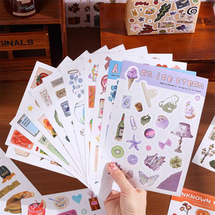 Mega 1300+ Vintage Sticker Book - 50 Sheets - Image 4
